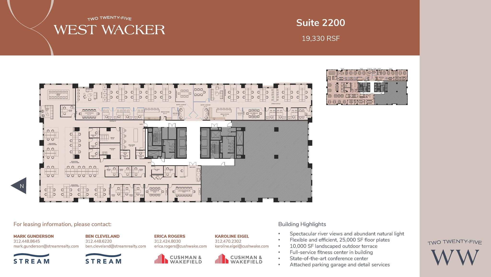 225 W Wacker Dr, Chicago, IL for lease Floor Plan- Image 1 of 2