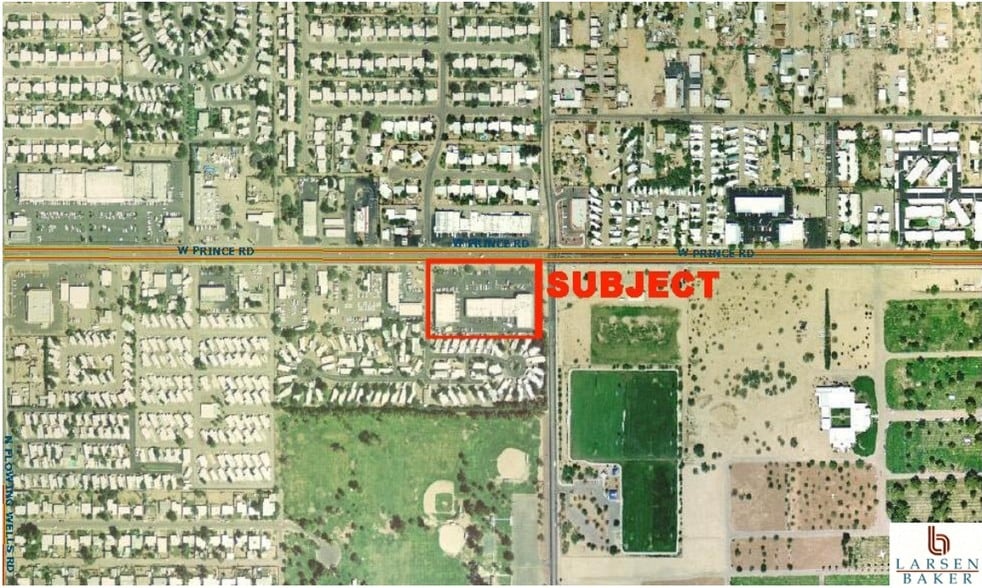 901-935 W Prince Rd, Tucson, AZ for lease - Aerial - Image 2 of 2