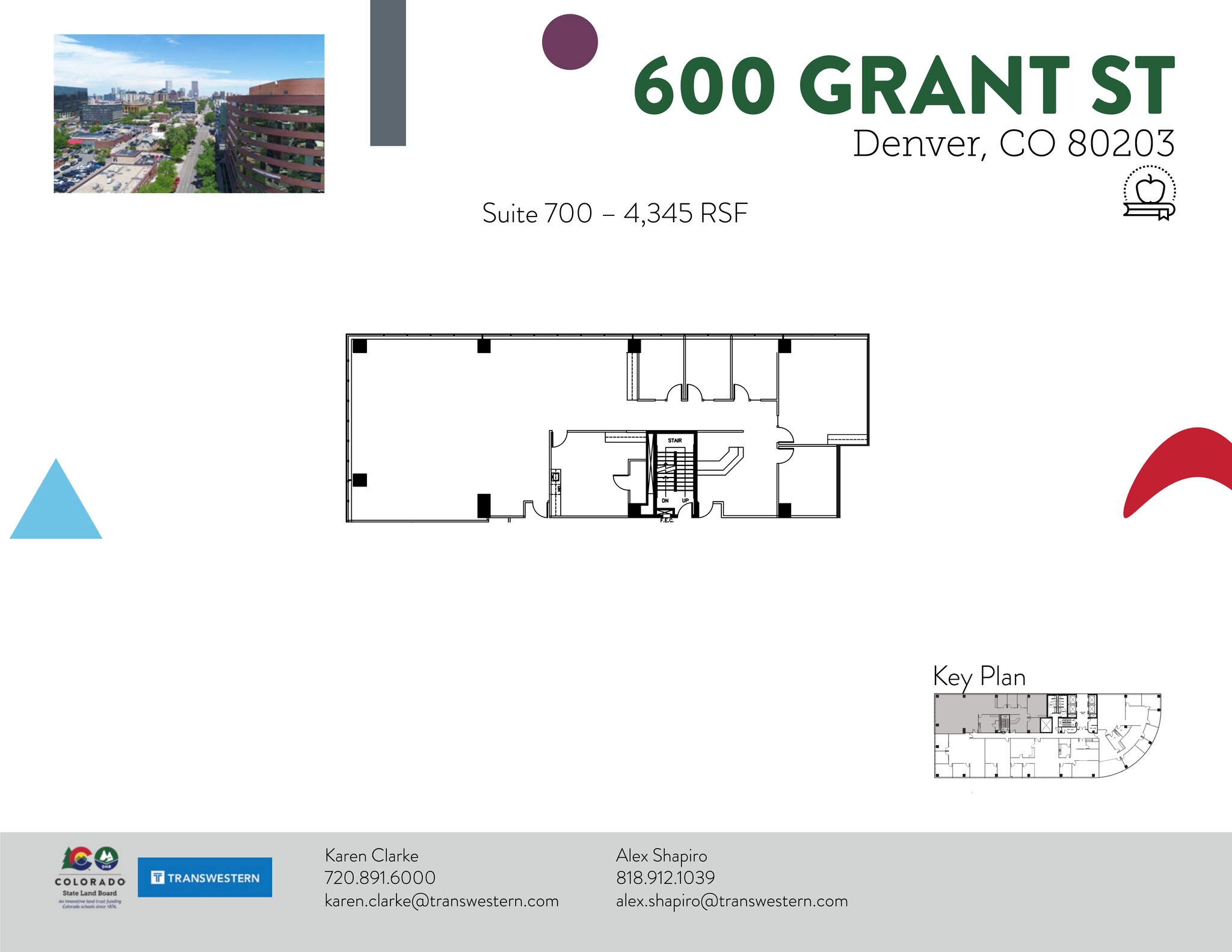 600 Grant St, Denver, CO for lease Site Plan- Image 1 of 3