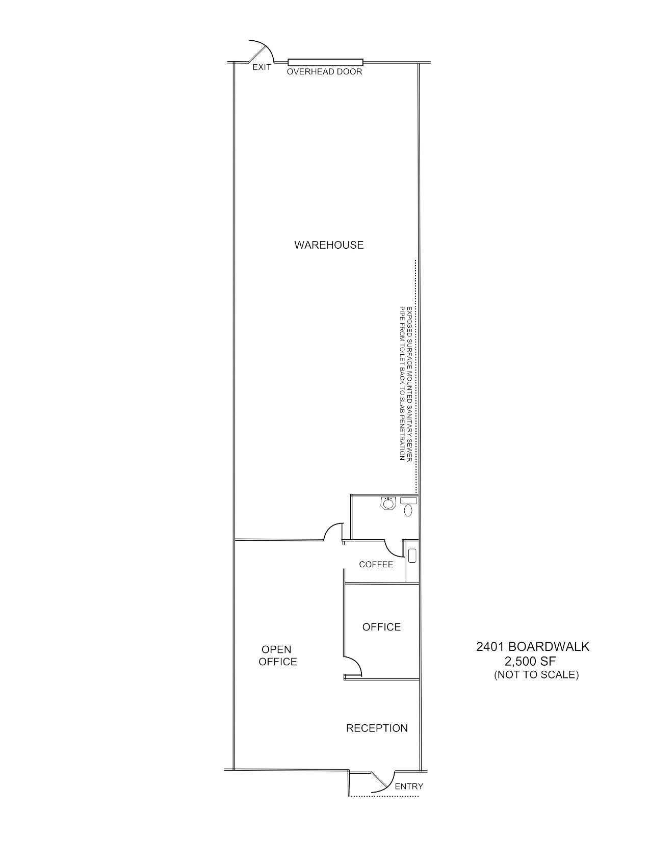 2401-2407 Boardwalk St, San Antonio, TX for lease Floor Plan- Image 1 of 1