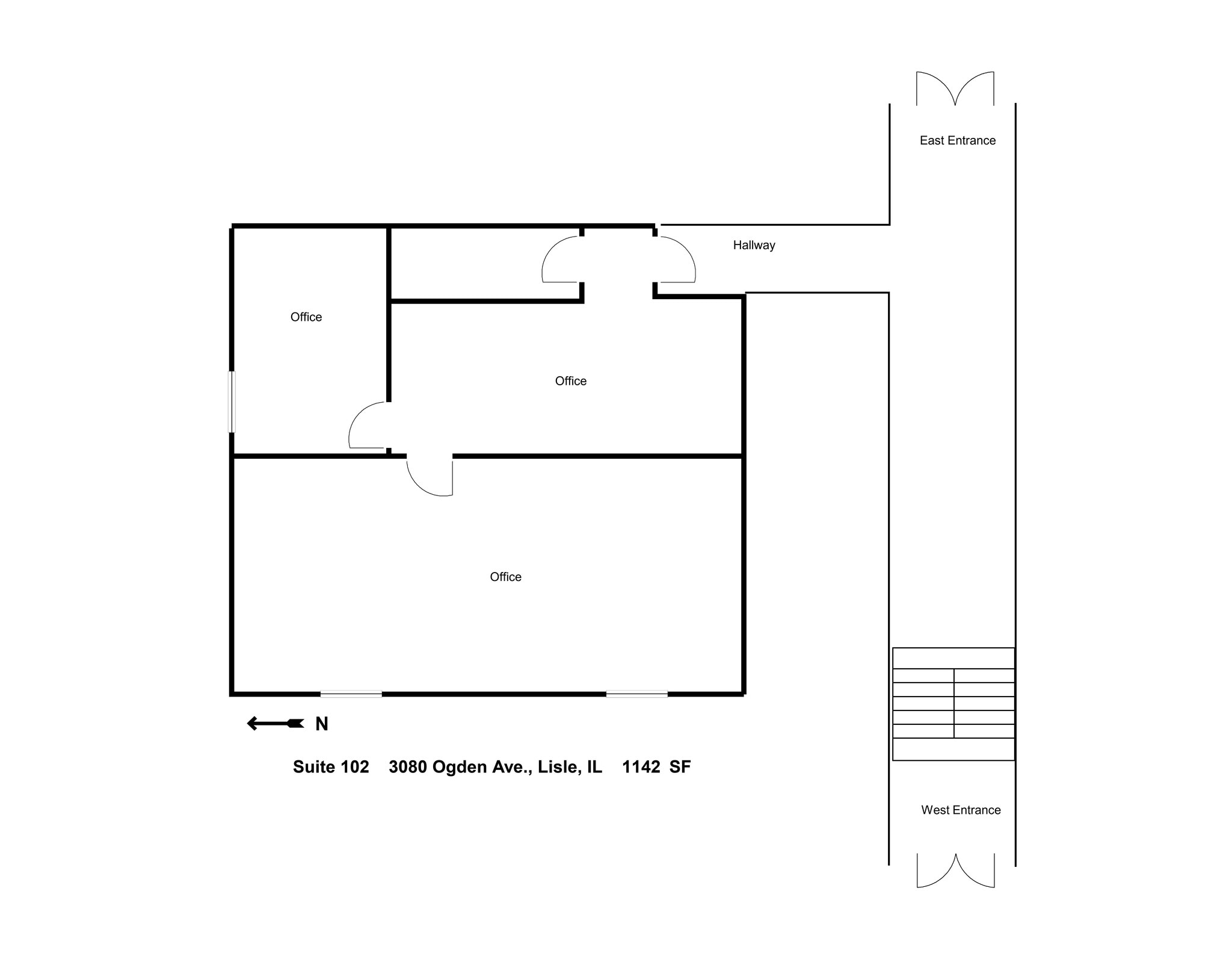 3060-3080 Ogden Ave, Lisle, IL for lease Site Plan- Image 1 of 1