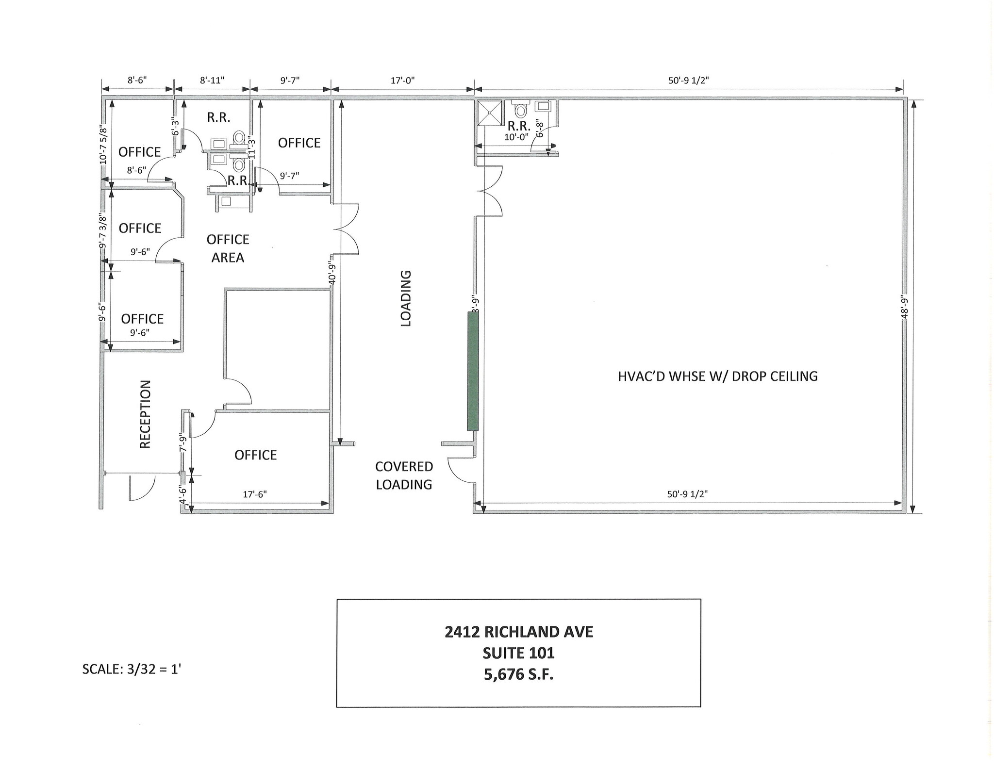 2412 Richland Ave, Farmers Branch, TX for lease Floor Plan- Image 1 of 13