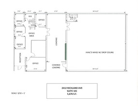 2412 Richland Ave, Farmers Branch, TX for lease Floor Plan- Image 1 of 13