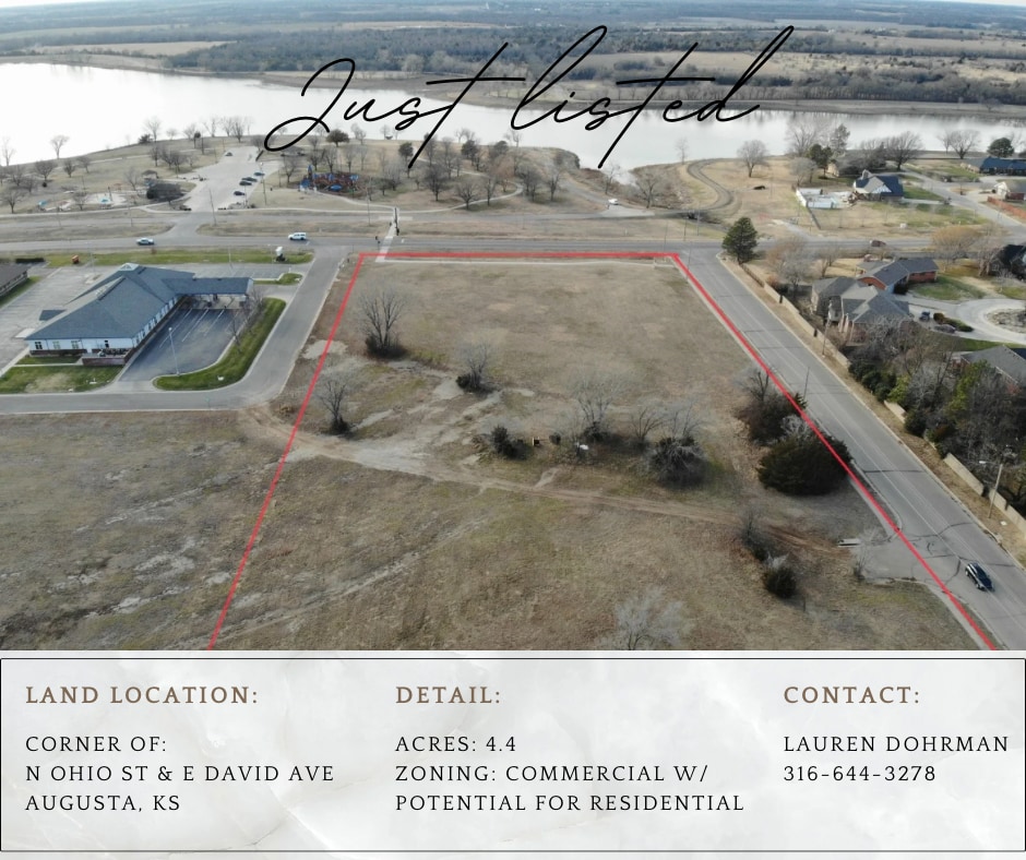0 OHIO St, Augusta, KS for sale Aerial- Image 1 of 3