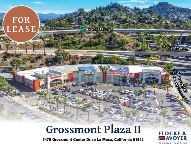 5465-5495 Grossmont Center Dr, La Mesa, CA for lease - Building Photo - Image 1 of 9