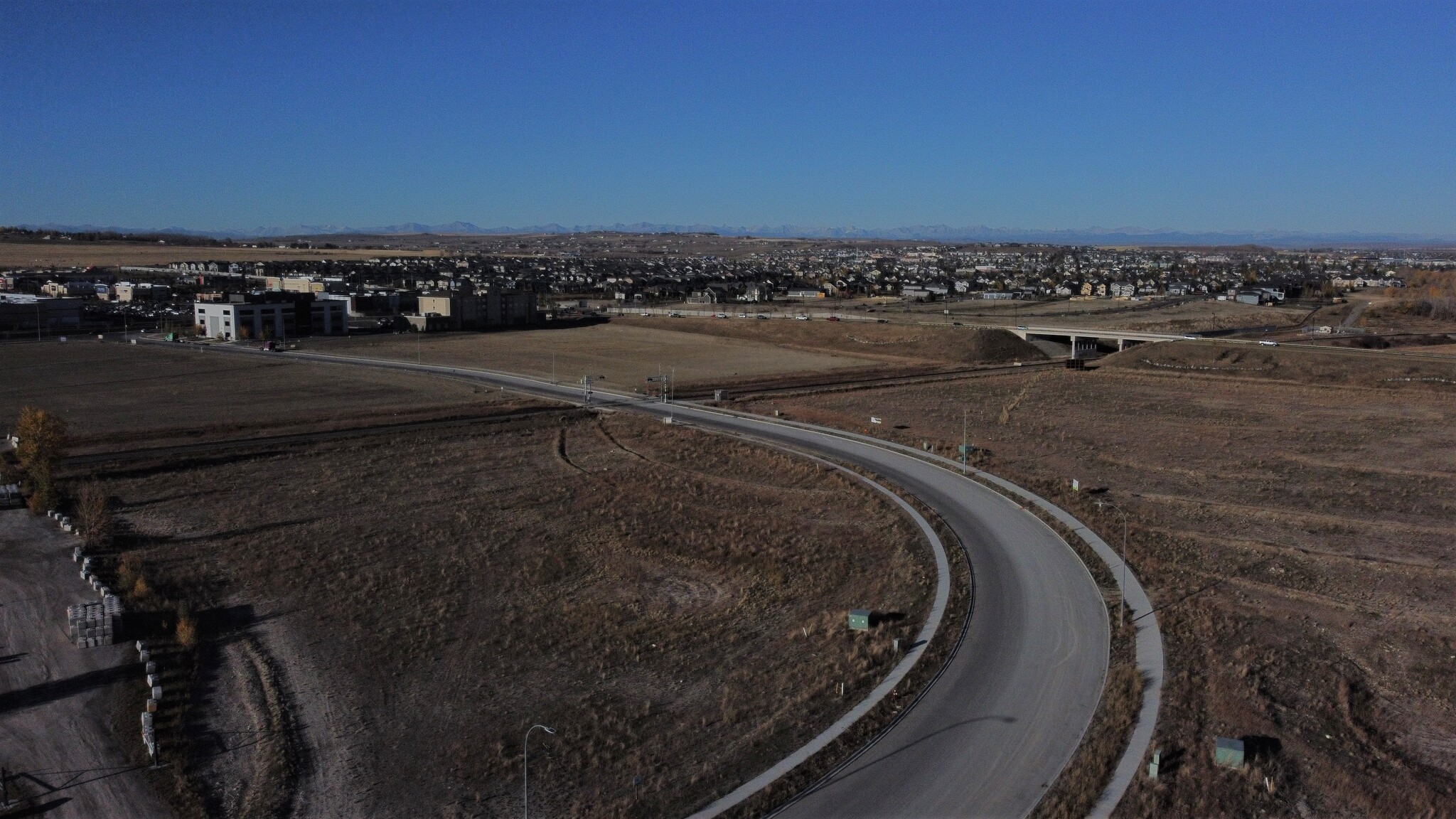 Southbank Cres, Okotoks, AB for sale Aerial- Image 1 of 4