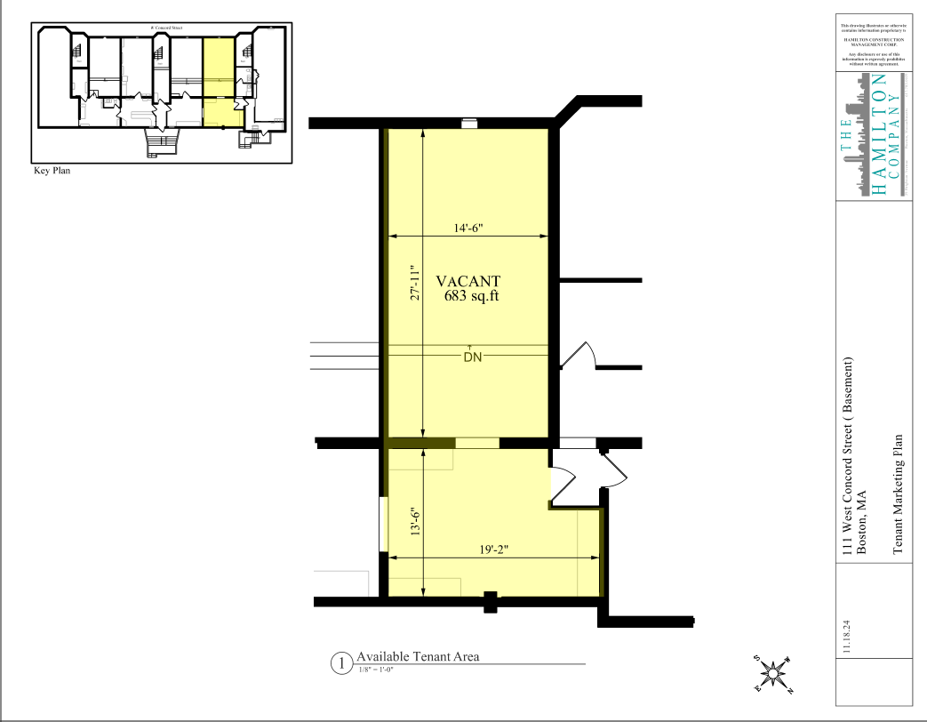 105-117 W Concord St, Boston, MA for lease Floor Plan- Image 1 of 1