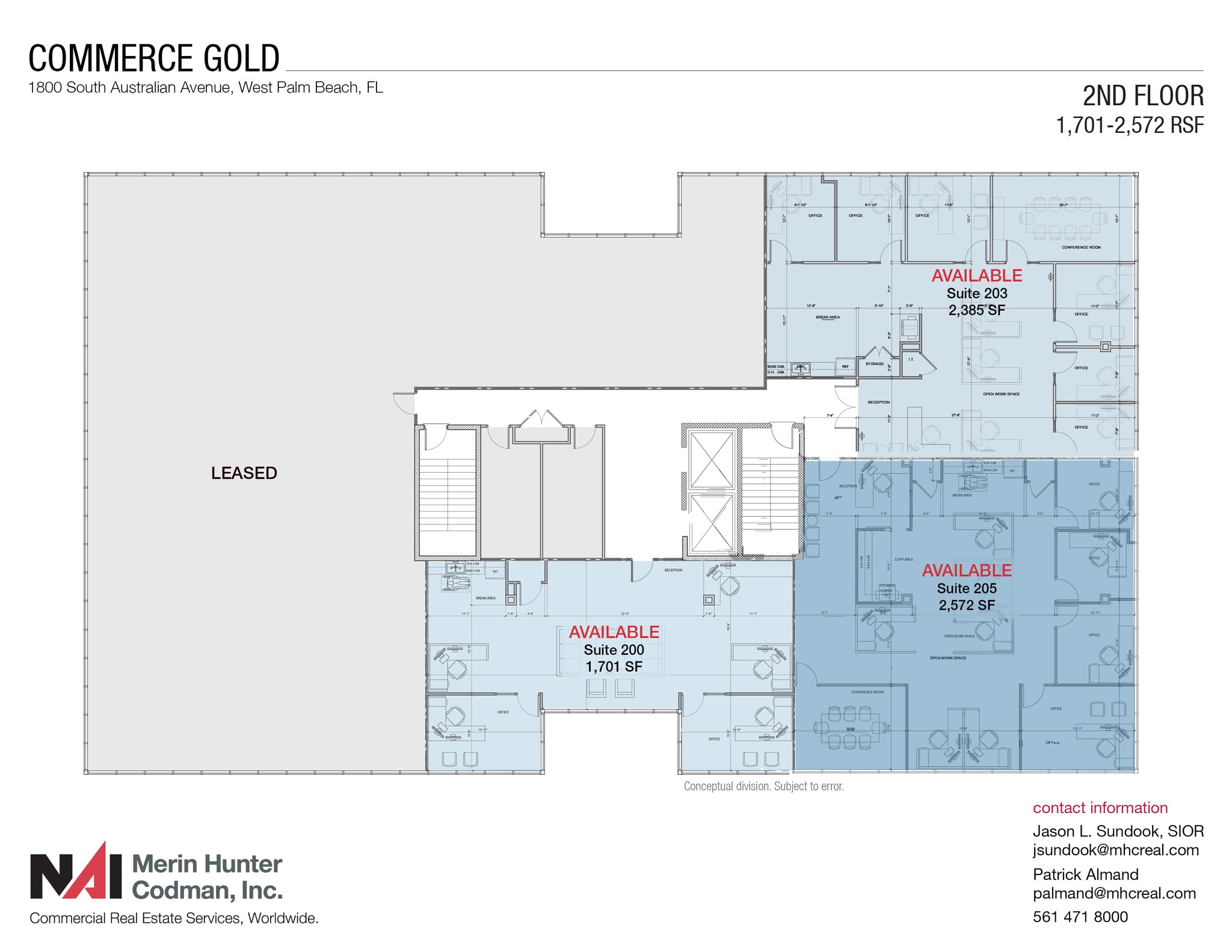 1800 S Australian Ave, West Palm Beach, FL for lease Floor Plan- Image 1 of 12