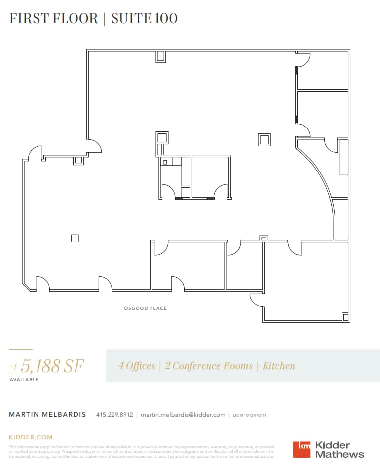 50 Osgood Pl, San Francisco, CA for lease Floor Plan- Image 1 of 1