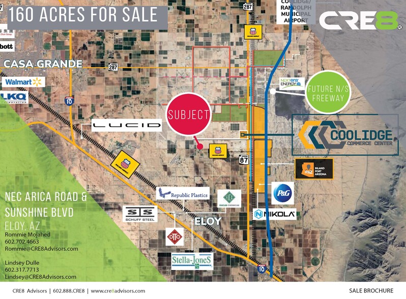 NEC Sunshine & Arica Road blvd, Eloy, AZ for sale - Building Photo - Image 1 of 2