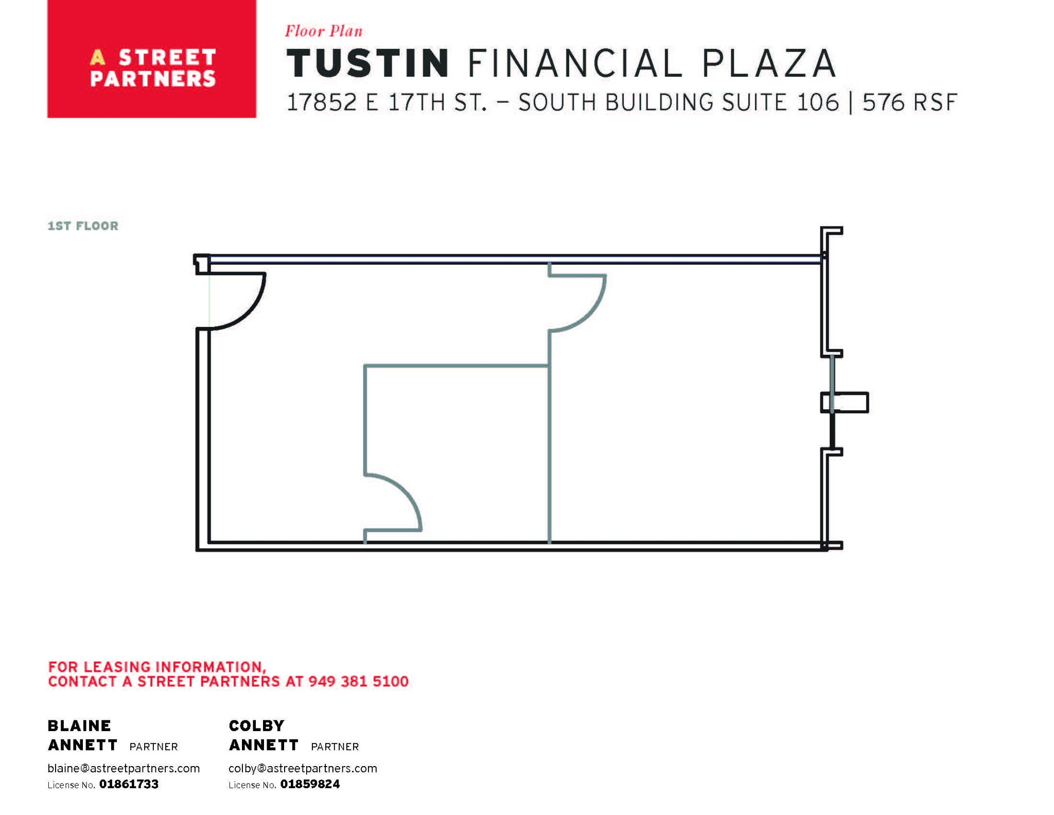 17852 E 17th St, Tustin, CA for lease Floor Plan- Image 1 of 1