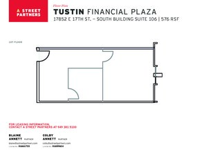 17852 E 17th St, Tustin, CA for lease Floor Plan- Image 1 of 1