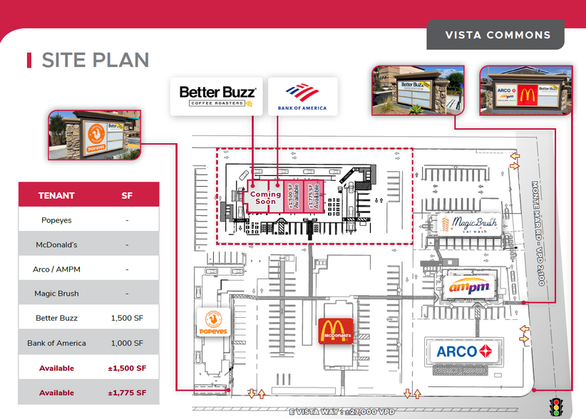 1465 E Vista Way, Vista, CA for lease - Site Plan - Image 3 of 5