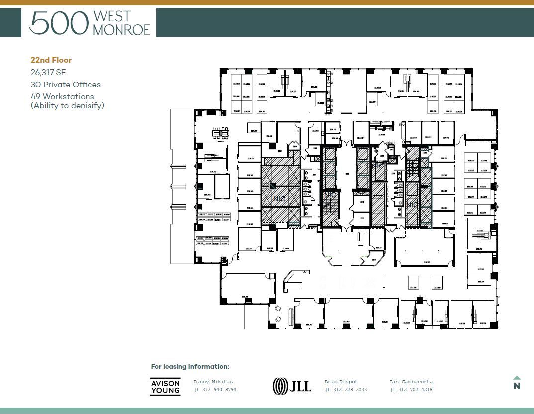 500 West Monroe St, Chicago, IL for lease Floor Plan- Image 1 of 1