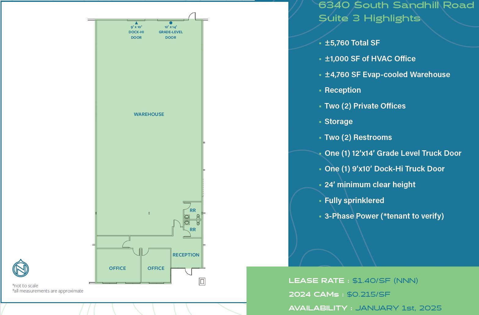 6320 S Sandhill Rd, Las Vegas, NV for lease Floor Plan- Image 1 of 5