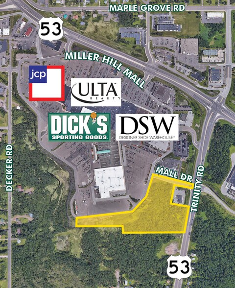 Miller Hill Mall Map Us 53 @ Mall Dr, Duluth, Mn 55811 | Loopnet
