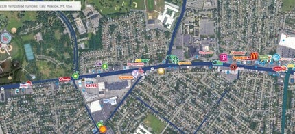 2138 Hempstead Tpke, East Meadow, NY - AERIAL map view