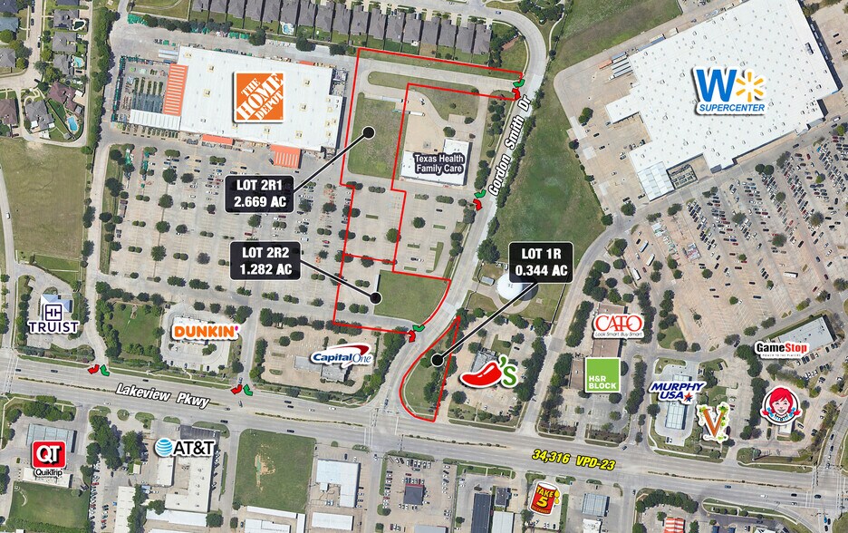 Lakeview Pky, Rowlett, TX for sale - Aerial - Image 1 of 1