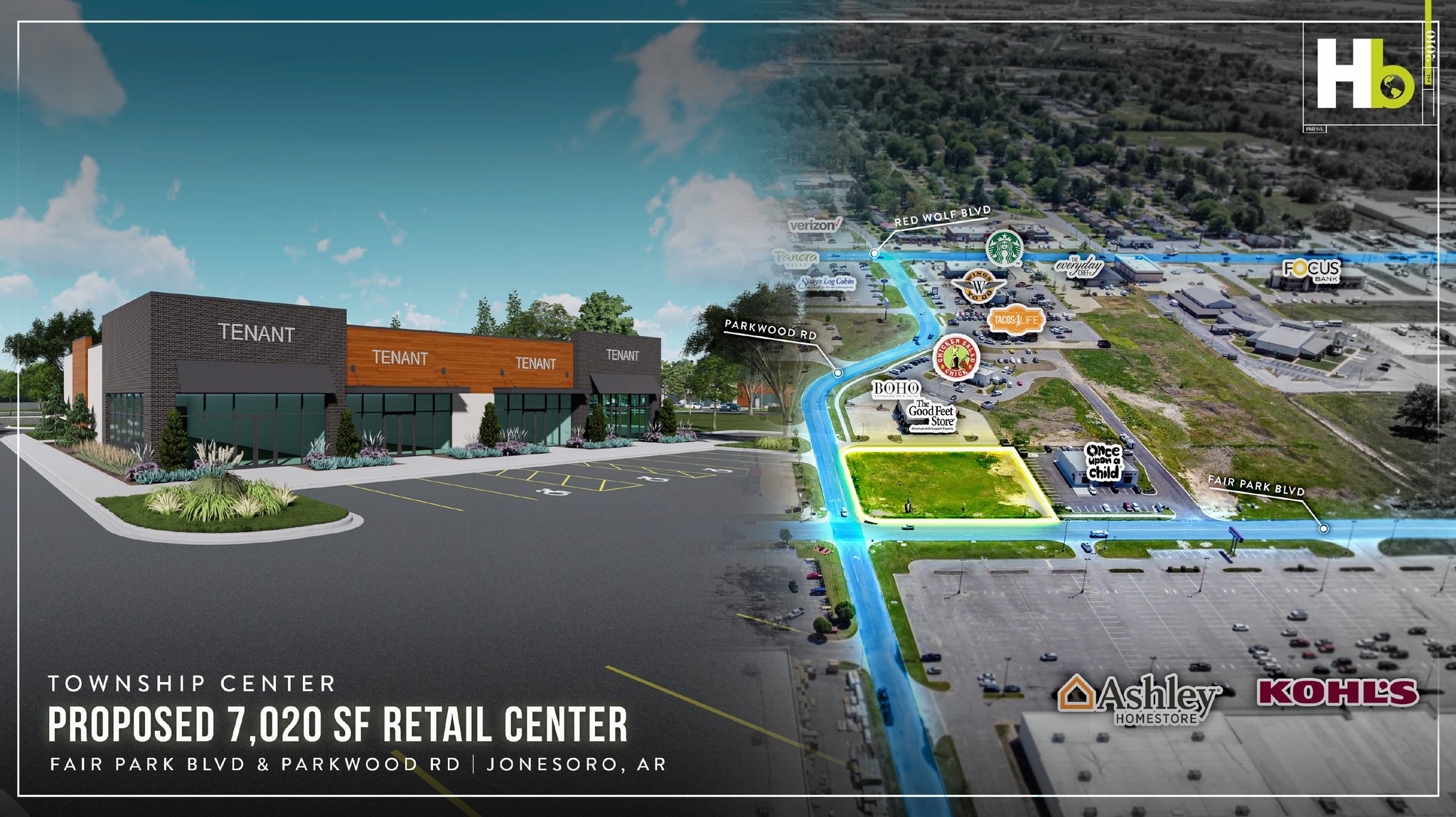Corner of Fair Park Blvd. & Parkwood Dr, Jonesboro, AR for lease Primary Photo- Image 1 of 6