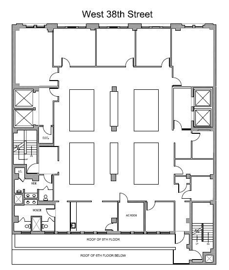 256 W 38th St, New York, NY for lease Floor Plan- Image 1 of 4