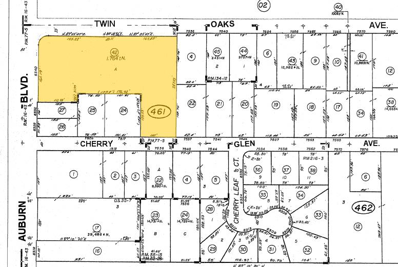 8350 Auburn Blvd, Citrus Heights, CA for lease - Plat Map - Image 2 of 12