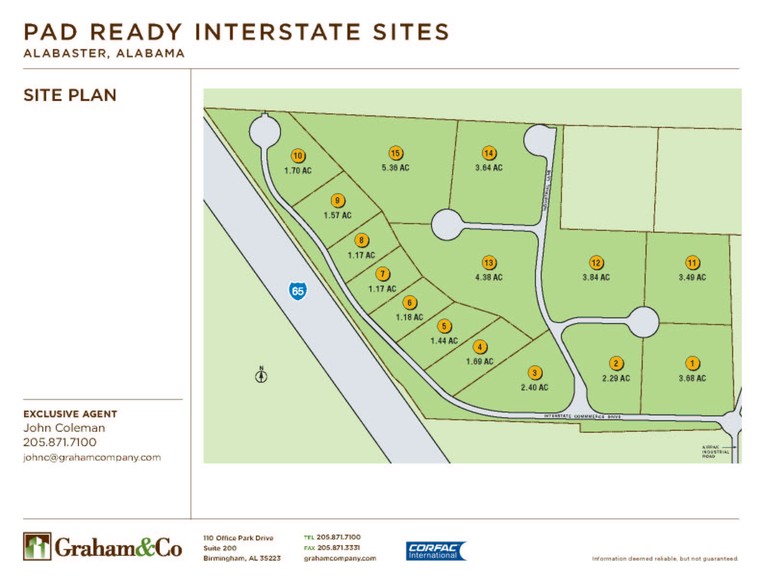 Interstate Commerce Park, Alabaster, AL for sale - Site Plan - Image 2 of 2