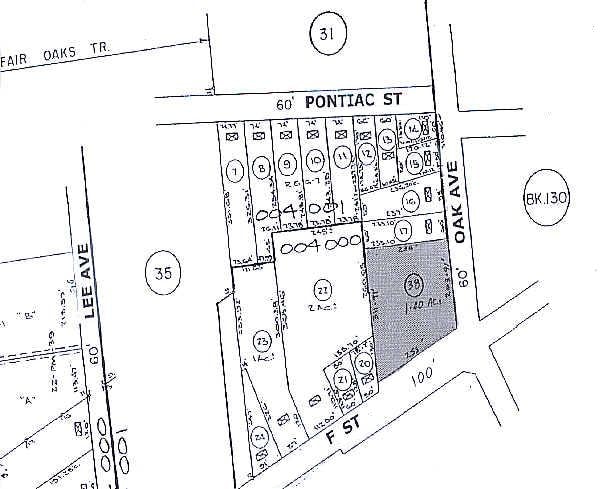 1300 W F St, Oakdale, CA for lease - Plat Map - Image 2 of 3