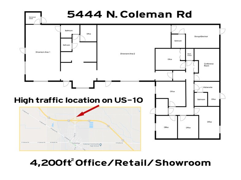 5444 N Coleman Rd, Coleman, MI for sale - Building Photo - Image 1 of 1