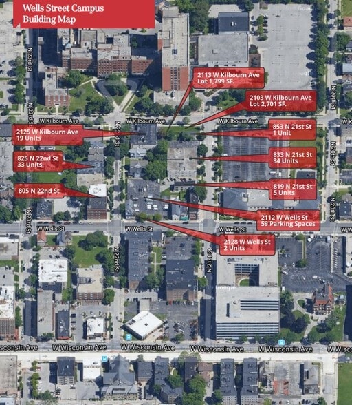 853 N 21st St, Milwaukee, WI for sale - Aerial - Image 2 of 2