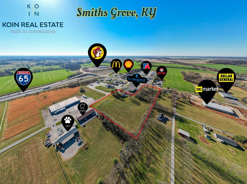 577 S Main St, Smiths Grove, KY for lease - Aerial - Image 3 of 6