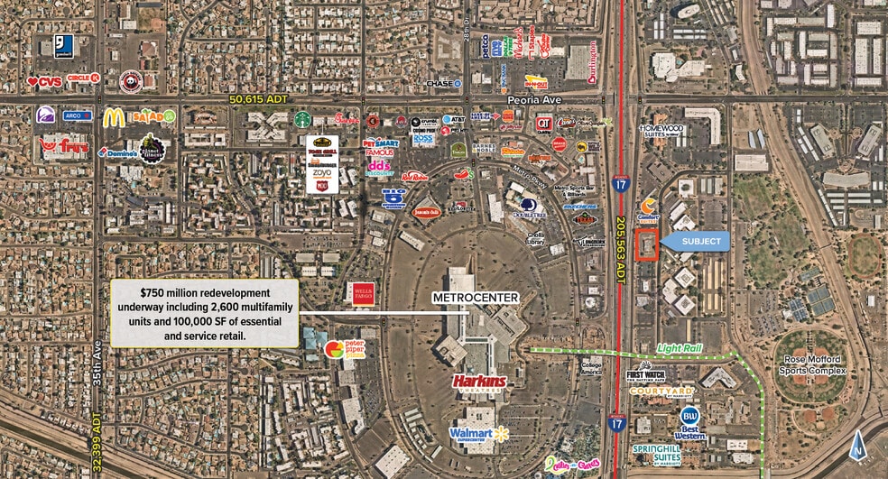 10046 N 26th Dr, Phoenix, AZ for lease - Aerial - Image 3 of 4
