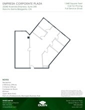 22342 Avenida Empresa, Rancho Santa Margarita, CA for lease Floor Plan- Image 1 of 1