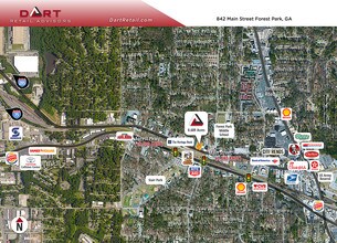 842 Main St, Forest Park, GA - Aerial map view - Image1