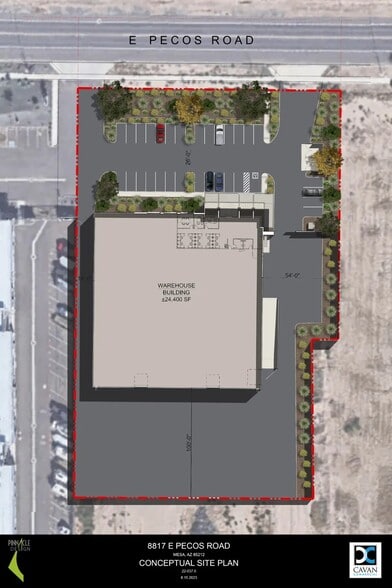 8817 E Pecos Rd, Mesa, AZ for sale - Site Plan - Image 2 of 4