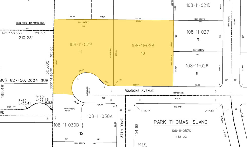 3726 W Roanoke Ave, Phoenix, AZ for lease - Plat Map - Image 3 of 5