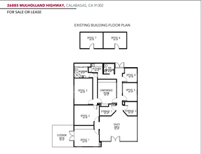 26885 Mulholland Hwy, Calabasas, CA for lease Floor Plan- Image 1 of 2