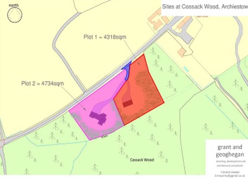 Cossack Wood, Aberlour for sale - Site Plan - Image 2 of 2