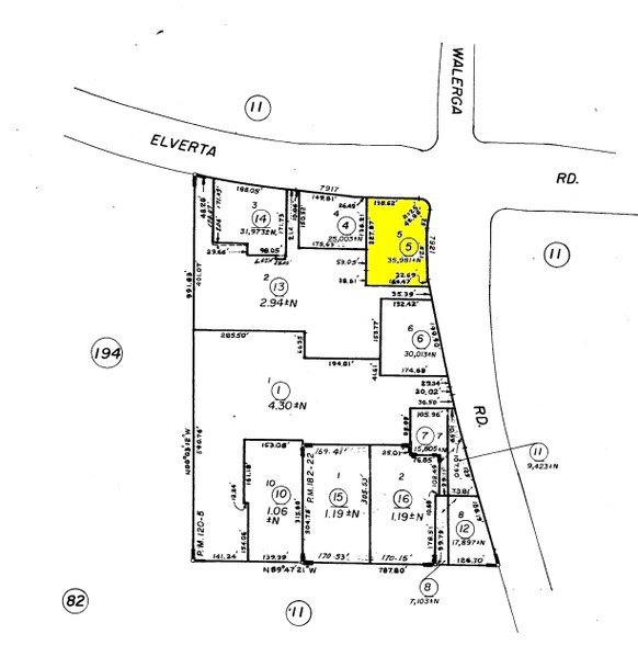 7921 Walerga Rd, Sacramento, CA for lease - Plat Map - Image 1 of 1