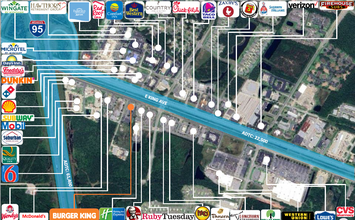 1162 Boone St St EXT, Kingsland, GA - aerial  map view