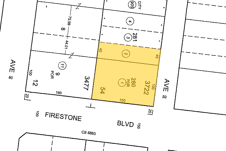 3529-3535 Firestone Blvd, South Gate, CA for lease - Plat Map - Image 3 of 27