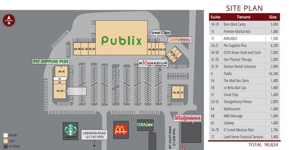 11509 Lebanon Rd, Mount Juliet, TN for lease Site Plan- Image 1 of 1