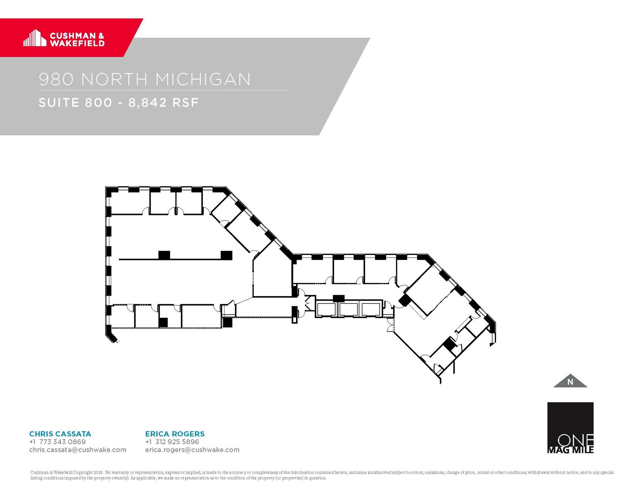 980 N Michigan Ave, Chicago, IL for lease Floor Plan- Image 1 of 1