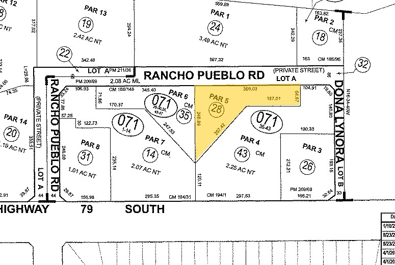 31537 Rancho Pueblo Rd S, Temecula, CA for sale Plat Map- Image 1 of 1