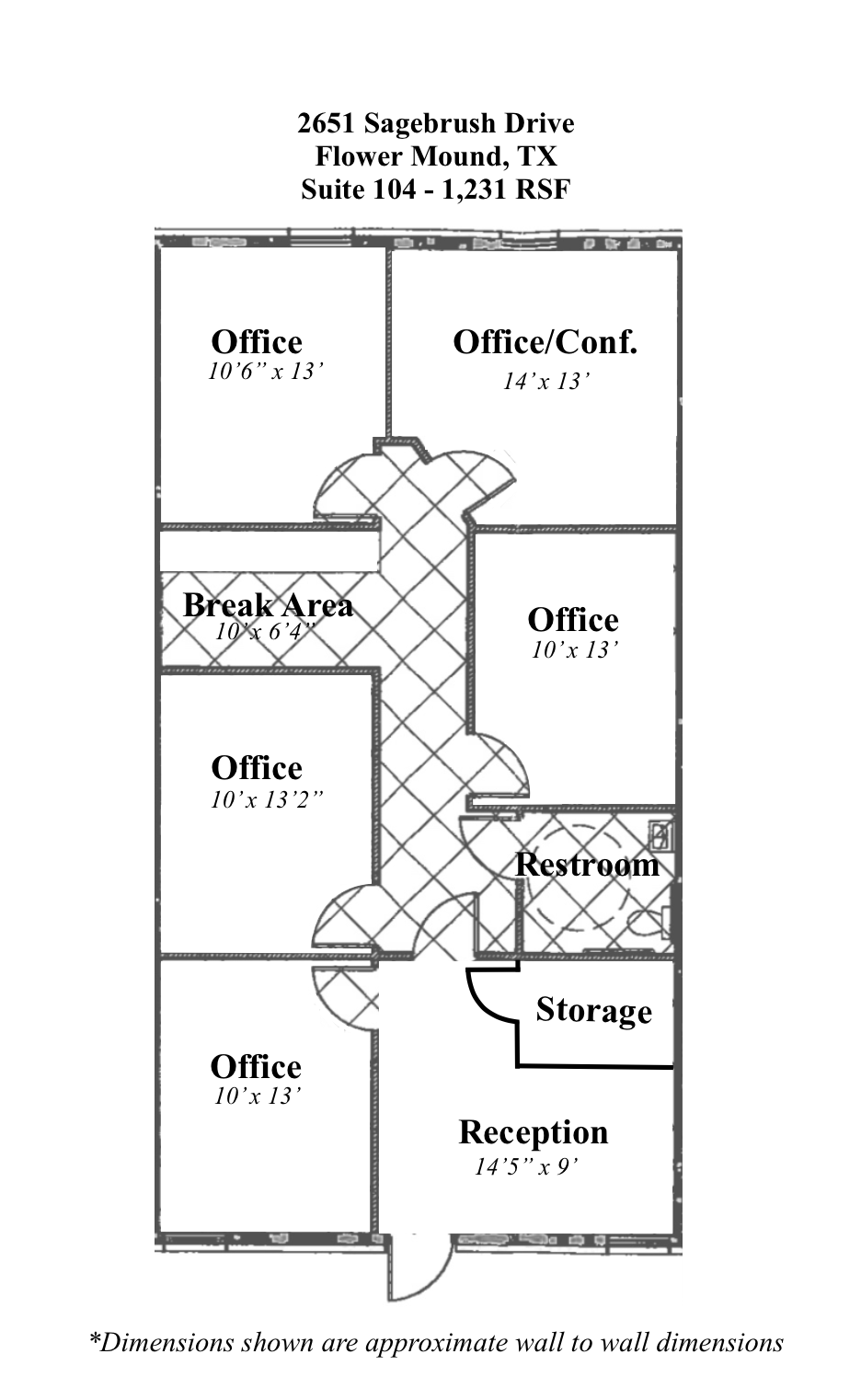 2651 Sagebrush Dr, Flower Mound, TX for lease Floor Plan- Image 1 of 1