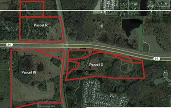 State Road 56, Wesley Chapel, FL - aerial  map view