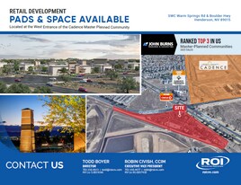 SWC Warm Springs Rd & Boulder Highway - Retail Space