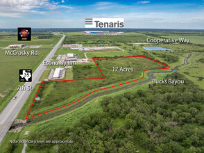 TX-35 @ Bucks Bayou, Bay City, TX - aerial  map view - Image1