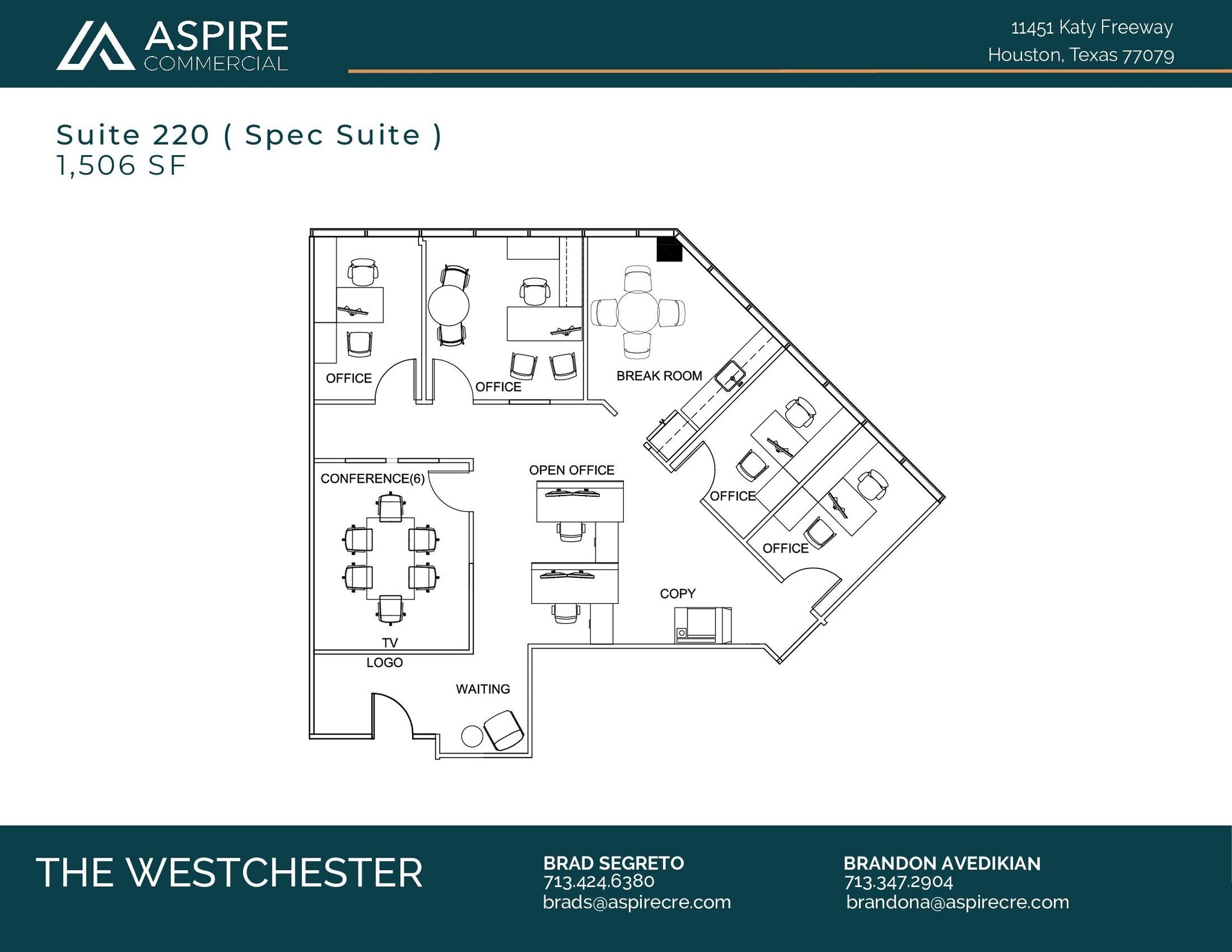 11451 Katy Fwy, Houston, TX for lease Floor Plan- Image 1 of 1