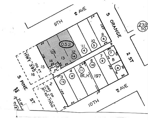 445 W 9th Ave, Escondido, CA for lease - Plat Map - Image 2 of 4