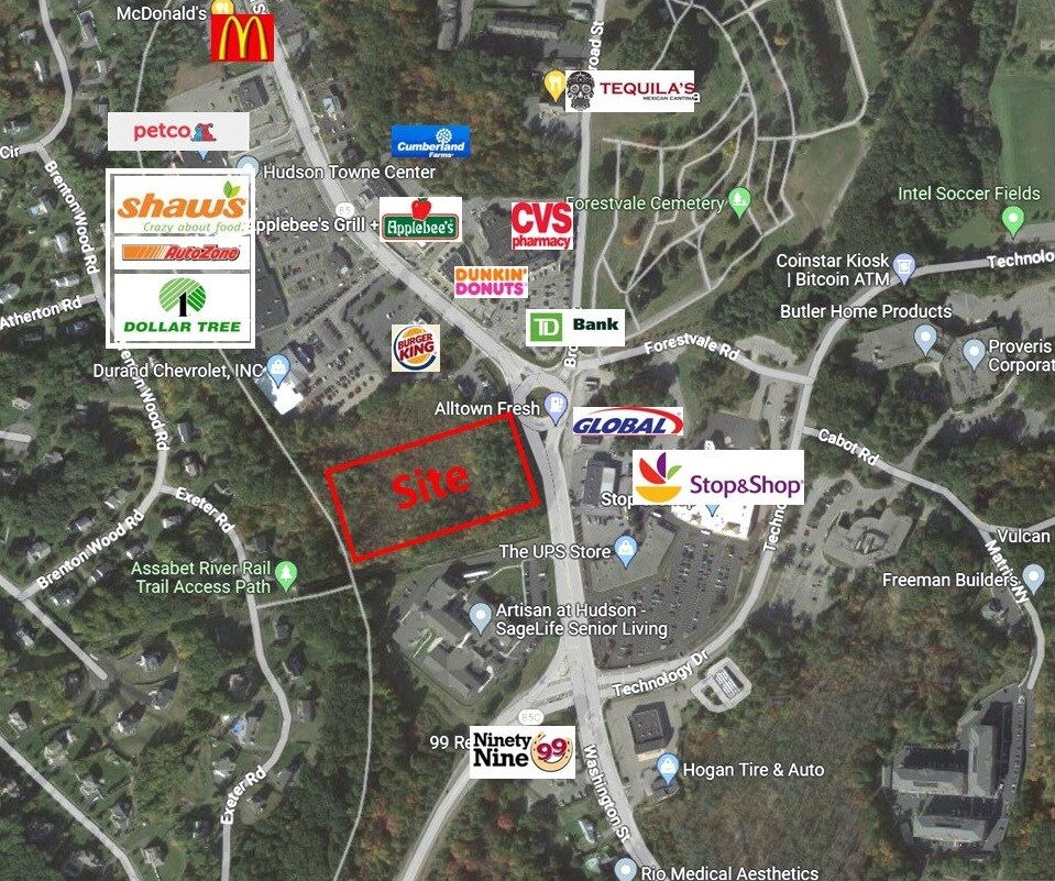 0 Washington St, Hudson, MA for sale Aerial- Image 1 of 1